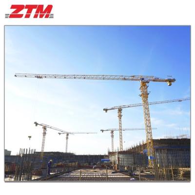 China ZTT296C Flattop Tower Crane 16t Capacity 70m Jib Length 3.1t Tip Load High Quality Hoisting Equipment for sale