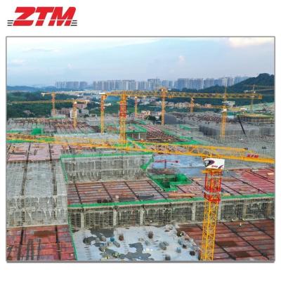 China ZTT336 Flattop Tower Crane 18t Capaciteit 75m Jib Lengte 2.7t Tip Load Lifting Equipment Te koop