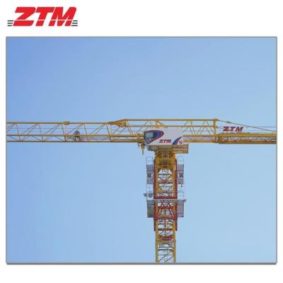 Chine ZTT396 Grue à tour plate de 18 tonnes Capacité 75m Longueur de jambe 3,5t Équipement de levage de charge de pointe à vendre