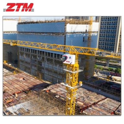 Chine ZTT396 Grue à tour plate de 20 tonnes Capacité 75m Longueur de jante 3,5t Équipement de levage de charge de pointe à vendre