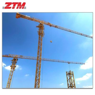 China ZTT466 Flattop Tower Crane 20t Kapazität 80m Jib Länge 3,3t Spitzenlast Elektrische Selbsthebehebeausrüstung zu verkaufen