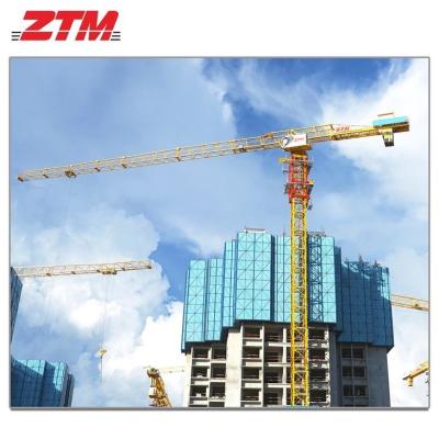 China ZTT756 Grúa de torre plana 40t Capacidad 80m Equipo de elevación de longitud de jib en venta