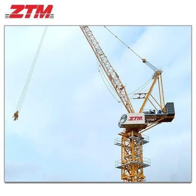 Chine ZTL286A Grue à tour de luffing 14t Capacité 55m Longueur de jambe 2,2t Équipement de levage de charge de pointe à vendre