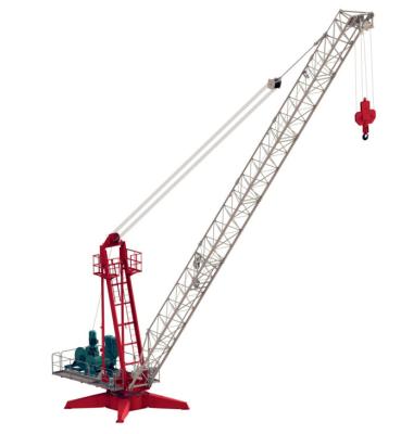 China ZTD40 Derrick Crane 2t Capaciteit 40m Jib Length Lifting Equipment Te koop