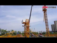 ZTM Luffing Tower Crane Erection Video