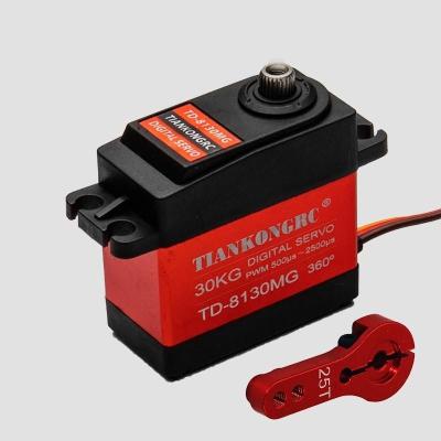 China TIANKONGRC TD-8130MG 4.8V - 8.4V 180 grados 30KG Digital Metal Gear Servo Motor impermeable para modelos RC, robots en venta