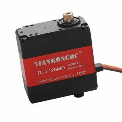 China TIANKONGRC 25kg TD-7125MG Metal Gear Digital Servo Motor 4.8-8.4V for RC Robot Smart Car for sale