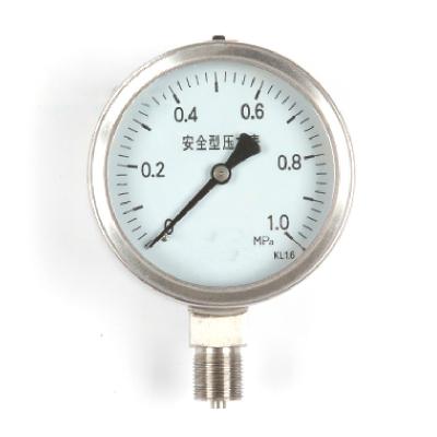 China 304sst stainless steel pressure gauge for harsh and corrosive environments for sale