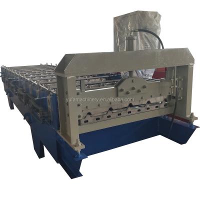 China 2022 Hotels 840 Trapezoidal Steel Panel Roof Roll Forming Machine for sale