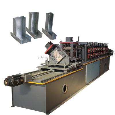 China Hotels Omega Steel C Channel Roll Forming Machine C Z U L W Shape Profile Section Light Steel Keel Machine for sale