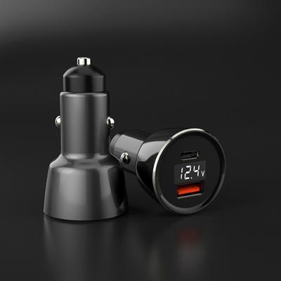 China Hot Selling PD 45w Supper Charger Car Charging Accessories In 2021 Dual USB QC3.0 Vehicle Tools USB Car Charger Car Charger for sale