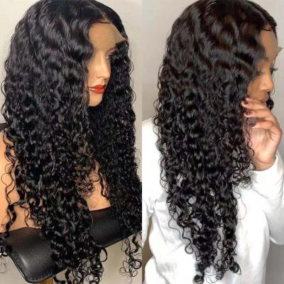 China Deep Body Wave 13x6 Part Lace Up Brazilian Short Curly Hair Pre Plucked Wet And Wavy Bob Wigs Black Women Front Wig With Baby Hair for sale