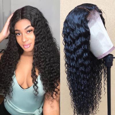 China Wholesale Indian Kinky Curly Cuticle Aligned Raw Virgin Curly Hair Hd Lace Up Natural Swiss Lace Front Closure Human Hair Wig Full Frontal Wig for sale