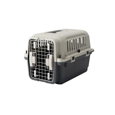 China Breathable Airplane Cat Crate Pet Carrier Bag Plastic Pet Cages For Cats for sale