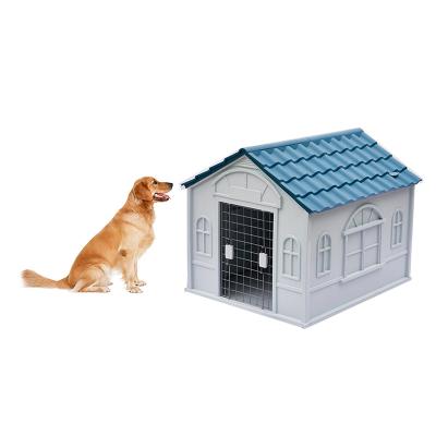 China Windproof Puppy Kennel Dog Shelter with Vent Large All Weather Crate for sale