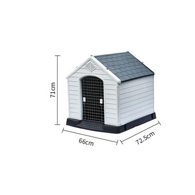 China Windproof Plastic Kennel Pet Kennel, Weatherproof For Indoor Outdoor, Well - Ventilated, High Floor, Easy To Assemble Puppy Shelter for sale