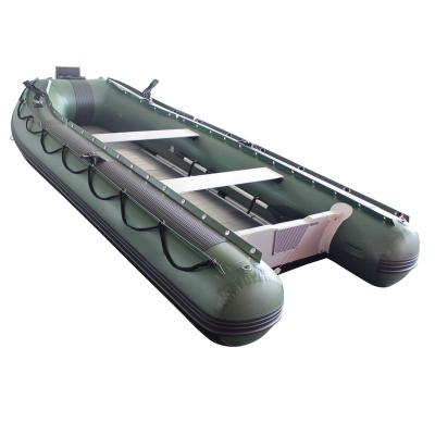 China Fishing Factory Supply PVC Hypalon Inflatable Boat Dull Boats Hard Bottom Inflatable Boats for sale