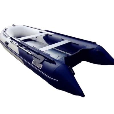 China Fishing Rubber Dinghy Foldable Inflatable Boat With Motor Aluminum Floor Inflatable Boat for sale