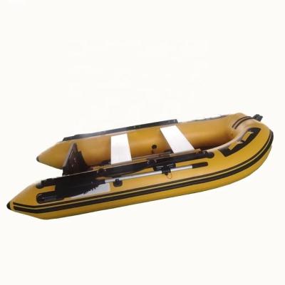 China PVC/Aluminum floor PVC CE speed sea outdoor fiberglass or hypalon inflatable sport boat for sale