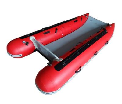 China Warter Sports Collapsible Portable Inflatable Stable Aluminum Flat Boat PVC Hypalon Catamaran Catamaran Drop Boat for sale