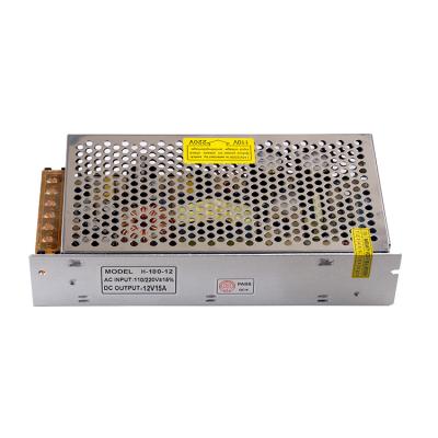 China LED Lighting 12v 15a 180w Power Supply AC 110V/220V To DC 12V 15A 180W S-180-12 Switching Power Supply For Led Strips for sale