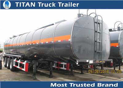 China Tri axle carbon steel bitumen tanker trailer with 43000 liters 1compartment for sale