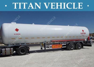 China Truck LPG Tanker Trailer , Liquefied Natural Gas Methanol LPG Propane Tanker for sale