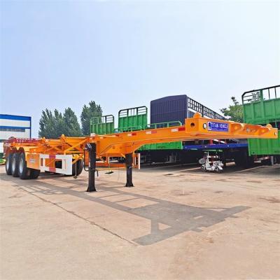 China Tri Axle 40 ft Intermodal Trailer Container Chassis for Sale Near Me Te koop