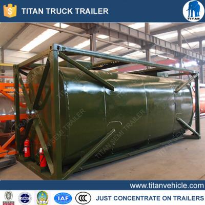 China 24000 Liters cooking oil tank container , carbon steel semi trailer tanker for sale