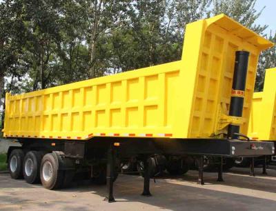 China TITAN 3 Axle 35CBM ET U shape dump trailer / heavy duty utility trailer for sale