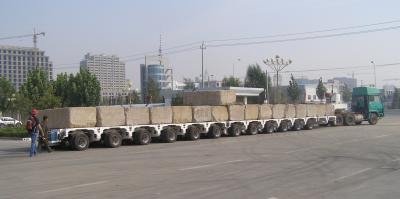 China Titan modular Multi axle Heavy Duty Semi Trailer ,12axle semi trailer for transporting  200tons for sale