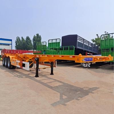 China 20/40 Foot Chassis Container Trailer | Skeletal Semi Trailer 2/3/Tri Axle for Sale Near Me for sale