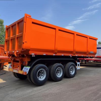 China TITAN Hydraulic 3 Axle Tipper Semi Trailer Tractor Tipper Trailer for Sale Near Me in Mauritius zu verkaufen