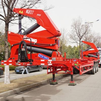 China TITAN 37/40/45 Ton Sideloader Container Truck Trailer 40 Ft for Sale Manufacturer Steelbro en venta