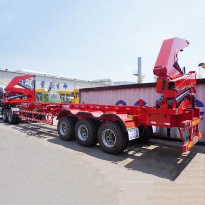 China 37 to 40 tone 40foot Side Lifter Truck Trailer Near Me 20Ft Container Side Loader Truck Trailer for Sale zu verkaufen