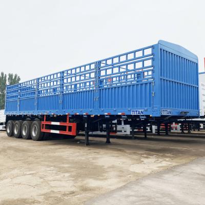 China 2023 New China Flatbed Trailer with side wall semi trailer with high sideboard for sale in Nigeria zu verkaufen