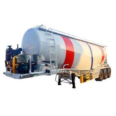 Cina 3 Axles 35cbm V Type Bulk Cement Tank Cement Bulker Trailer Fly Ash Dry Powder Silo Tanker in vendita