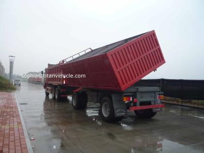 Cina Drawbar side dumper end dump trailers for sale | Titan Vehicle in vendita