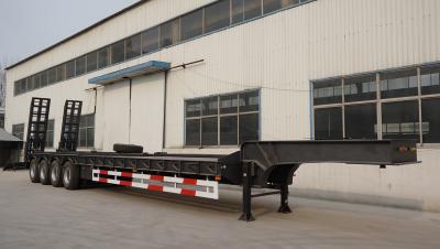 China TITAN 4 axles 50 ton to 100 ton lowboy semi truck trailer for sale for sale