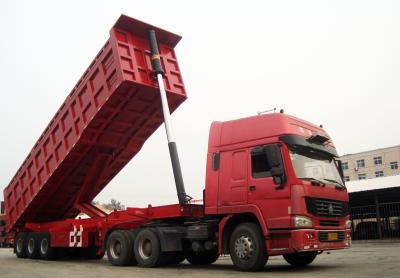 中国 TITAN VEHICLE Triple axles 50 ton dump semi truck trailer for sale 販売のため