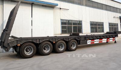 China TITAN VEHICLE 3 axles /4 axle widely used cargo trailers with lowbed zu verkaufen