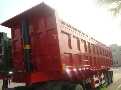 Cina TITAN VEHICLE 40 ton container tipper trailer with 3 axles for sale in vendita