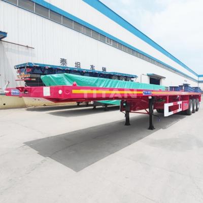 China 40 Foot Flat Bed Trailers for Sale Near Me zu verkaufen