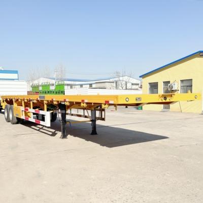 China TITAN 2 Axle 40 Ft Titan Flatbed Trailers for Sale zu verkaufen