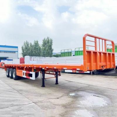 China TITAN 4 Axle Buy Flatbed Trailer for Sale Near Me zu verkaufen