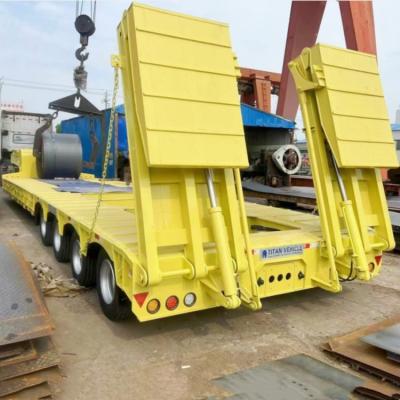 China TITAN 4 Line 8 Axle Semi Low Loader Trailer for Sale zu verkaufen