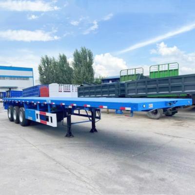 China TITAN 3 Axle Semi Trailer Flat Bed Semi Trailer for Sale zu verkaufen