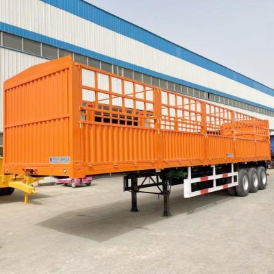 China TITAN 3 Axle Fence Semi Trailer for Sale | 60 Tons of Trailer Stakes zu verkaufen