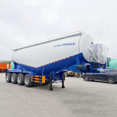 China TITAN 4 Axle 40m³ Cement Tanker Semi Trailer | Cement Tanker for Sale à venda