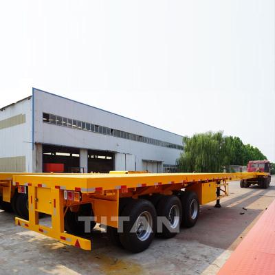 Κίνα 2.5 meters extend to 25 meters 3 axle flatbed trailers telescopic extendable trailer extendable flatbed trailers προς πώληση